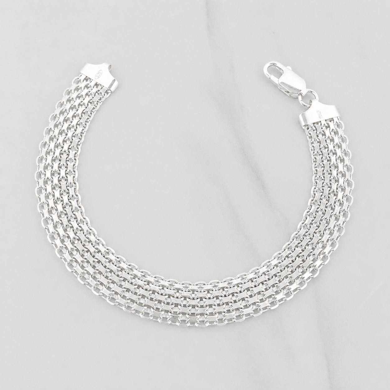 Pulso Chino 14.05 g / 8 1/4 in / 11.75 mm Plata 925
