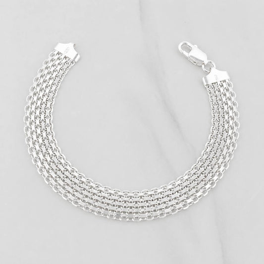 Pulso Chino 14.05 g / 8 1/4 in / 11.75 mm Plata 925