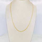 Cadena Escalera Plana 1.15g / 24 in / 1.3mm Oro Amarillo 18K