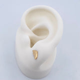 Stud Earrings Earrings 0.5gr / Smooth Yellow Gold &