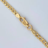 Cadena Cubana 7.3gr / 23 1/2 in / 3.12mm Oro Amarillo +1 18K &
