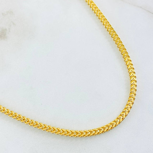 Cadena Franco 15.75gr / 25 1/2 in / Oro Amarillo +3 18K