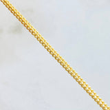 Franco Chain 7.7gr / 25 1/2 in / 18K Gold +3