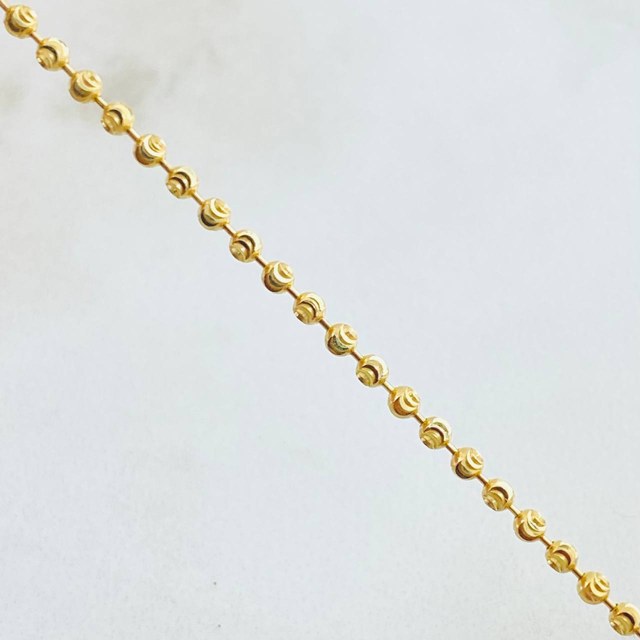 Cadena Militar Media Luna 6.35gr / 19 3/4 in / Oro Amarillo Nac.Esp. 18K ©