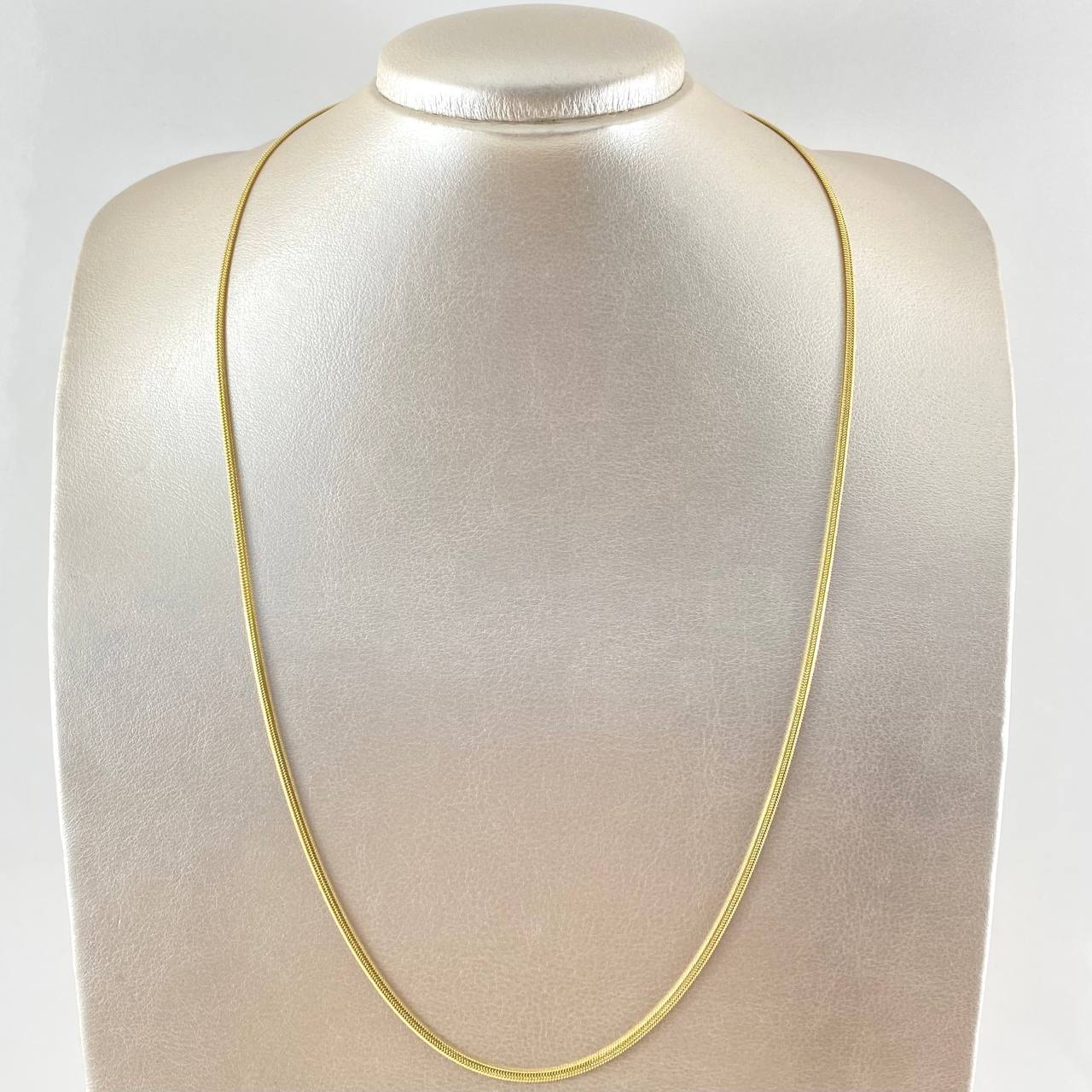 Flat Snake Chain 10.4gr / 23 1/2 in / 18K Gold +3