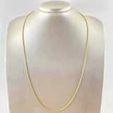 Flat Snake Chain 10.4gr / 23 1/2 in / 18K Gold +3