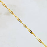 Cadena Singapur 5.05gr / 23 1/2 in / Oro Amarillo +3 18K ©