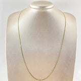 Flat Mariner Chain 4gr / 23 1/2 in / 18K Gold +3