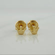 Stud Earrings Crown 0.65g / 4.33mm 18K Yellow Gold &