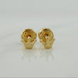 Stud Earrings Crown 0.7g / 4.36mm 18K Yellow Gold &