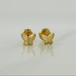 Stud Earrings Butterfly 0.65g / 4.35mm 18K Yellow Gold &