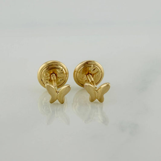 Topos Mariposa 0.55gr / 3.55mm Oro Amarillo 18K &