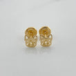 Stud Earrings Dog Face 0.75g / 6.02mm 18K Yellow Gold &