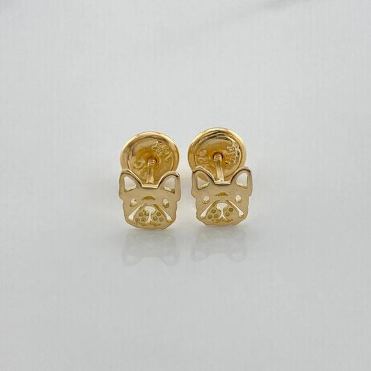 Topos Rostro Perro 0.75 g / in / 6.05 mm Oro Amarillo 18K