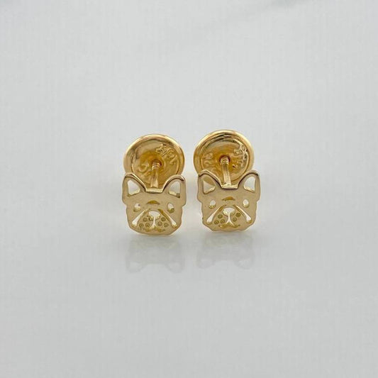 Topos Rostro Perro 0.75gr / 6.02mm Oro Amarillo 18K &