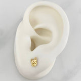 Topos Rostro Perro 0.75 g / in / 6.05 mm Oro Amarillo 18K