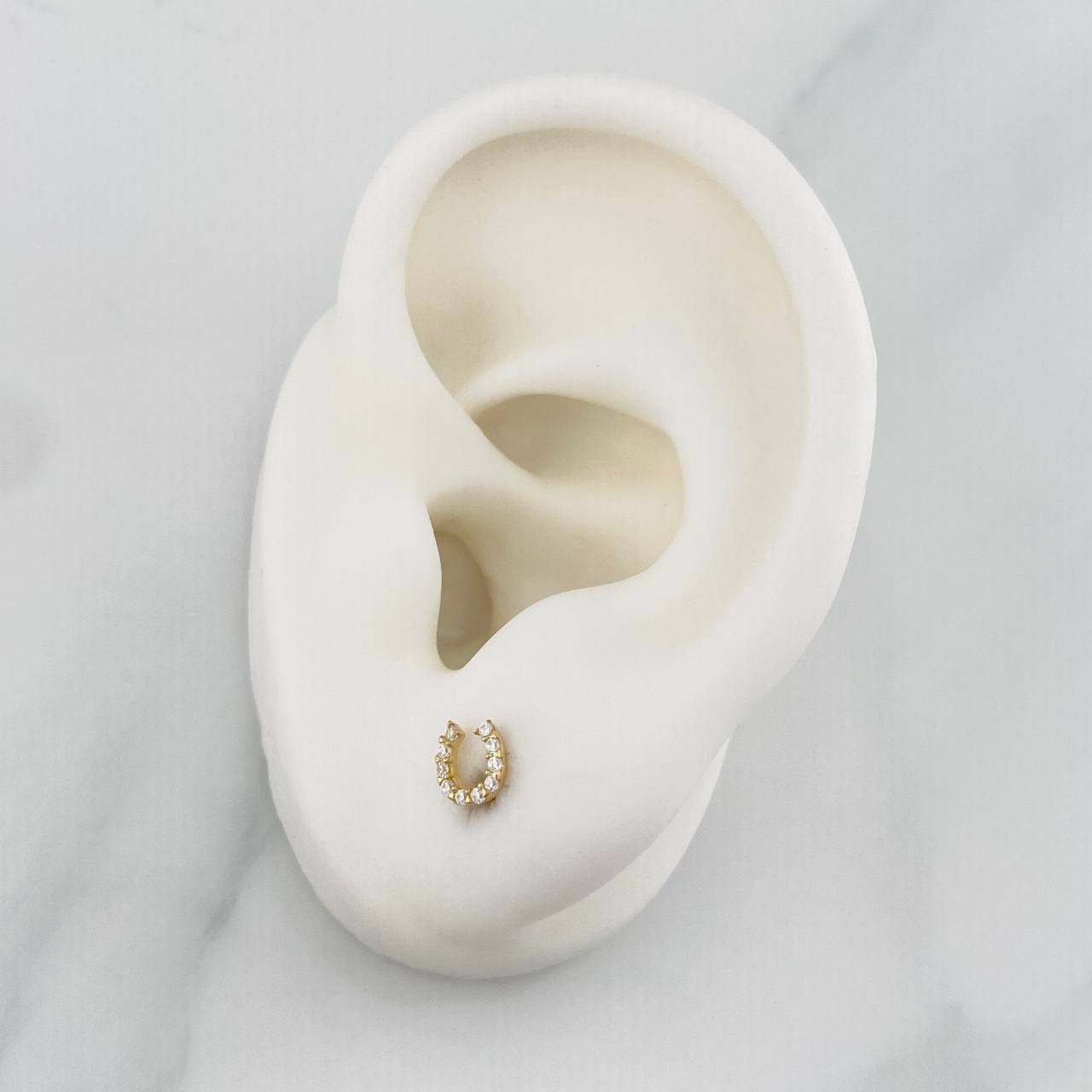 Topos Herradura 0.65 g / in / 5.42 mm Oro Amarillo 18K