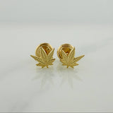 Topos Hojas 0.75gr / 6.39mm Oro Amarillo 18K &
