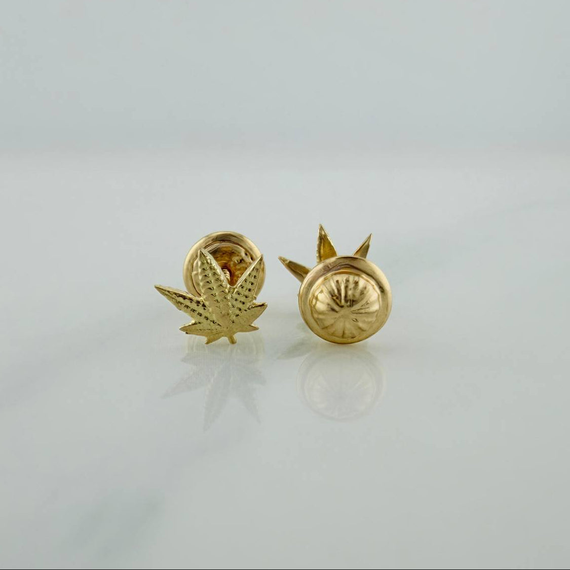 Topos Hojas 0.8 g / in / 6.35 mm Oro Amarillo 18K
