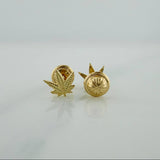 Topos Hojas 0.75gr / 6.39mm Oro Amarillo 18K &