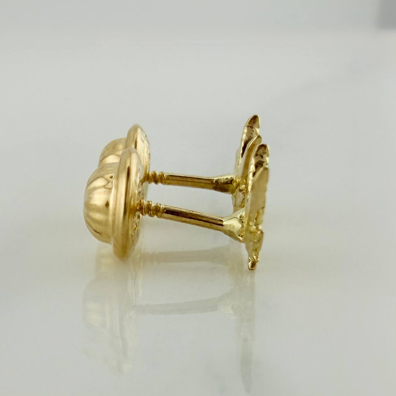 Topos Hojas 0.75gr / 6.39mm Oro Amarillo 18K &