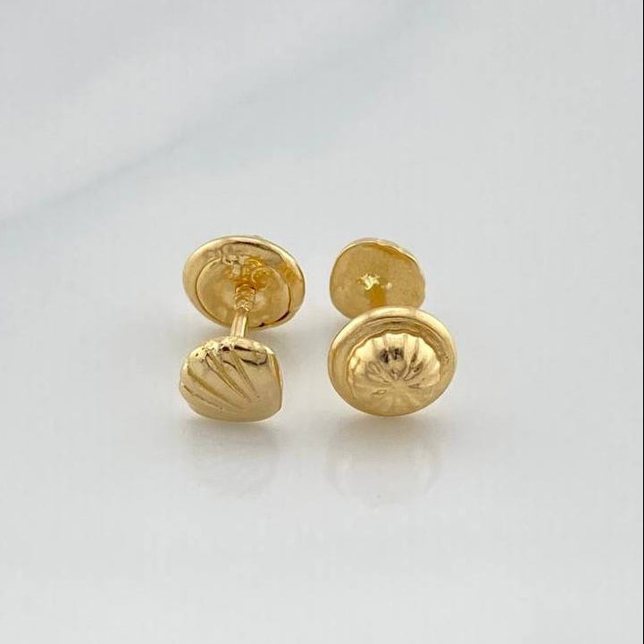 Topos Conchas 0.8gr / 4.57mm Oro Amarillo 18K &