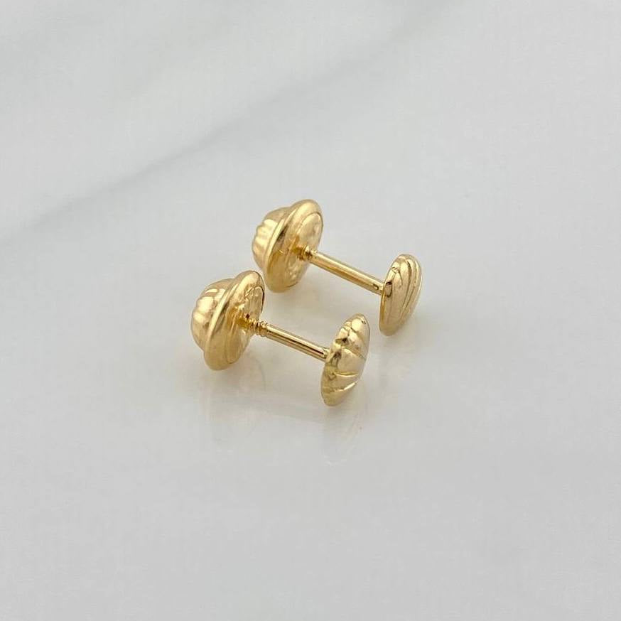 Topos Conchas 0.8gr / 4.57mm Oro Amarillo 18K &