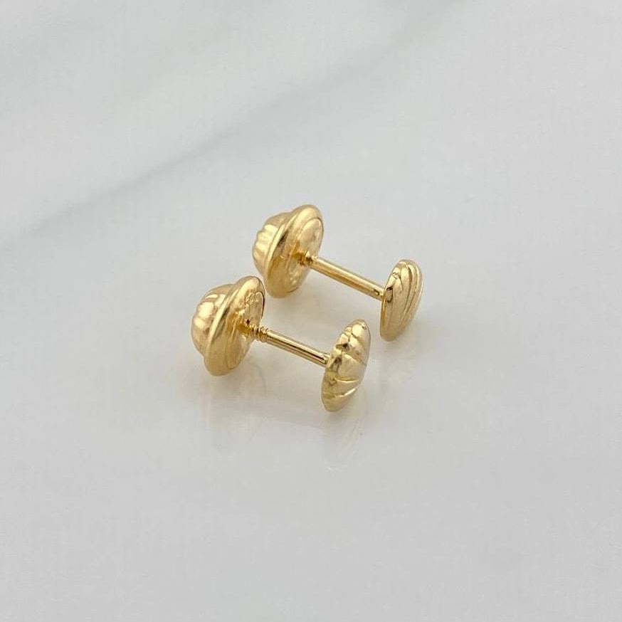 Topos Conchas 0.8 g / in / 4.65 mm Oro Amarillo 18K