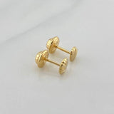 Topos Conchas 0.8gr / 4.57mm Oro Amarillo 18K &