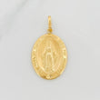 Dije Virgen Milagrosa 3 g / 1 3/4 in Oro Amarillo 18K