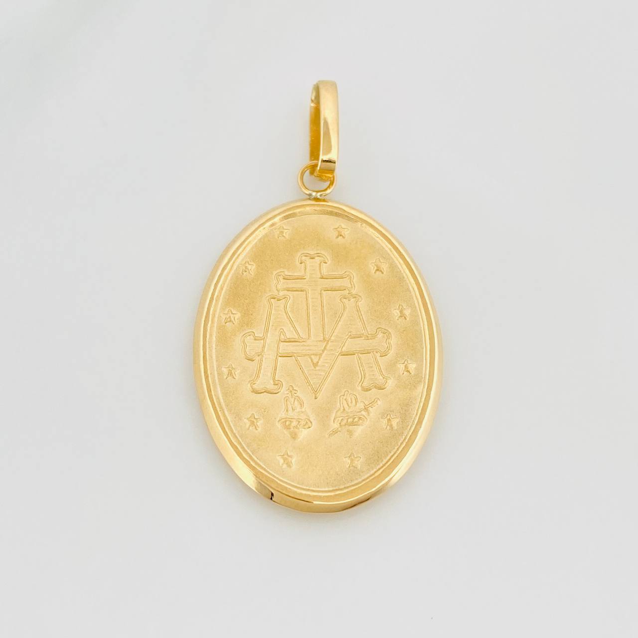 Dije Virgen Milagrosa 3 g / 1 3/4 in Oro Amarillo 18K