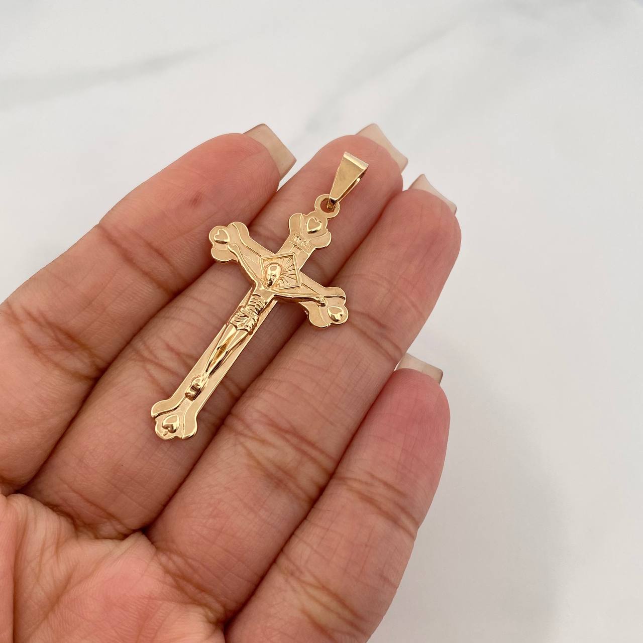 Dije Cruz Cristo 4.05 g / 1 3/4 in Oro Amarillo 18K