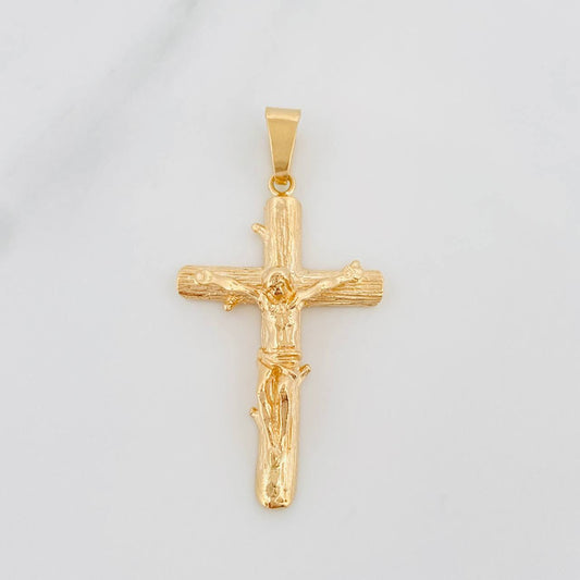 Dije Cruz Cristo 4.55 g / 1 3/4 in Oro Amarillo 18K