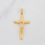 Dije Cruz Cristo 4.55 g / 1 3/4 in Oro Amarillo 18K