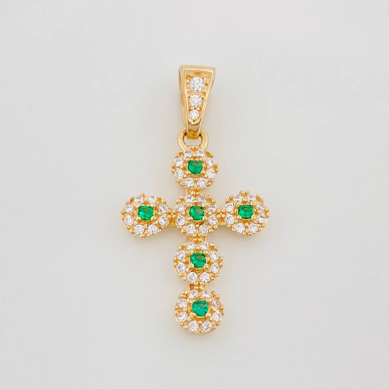 Dije Cruz Tupida 1.85 g / 1 in Oro Amarillo 18K