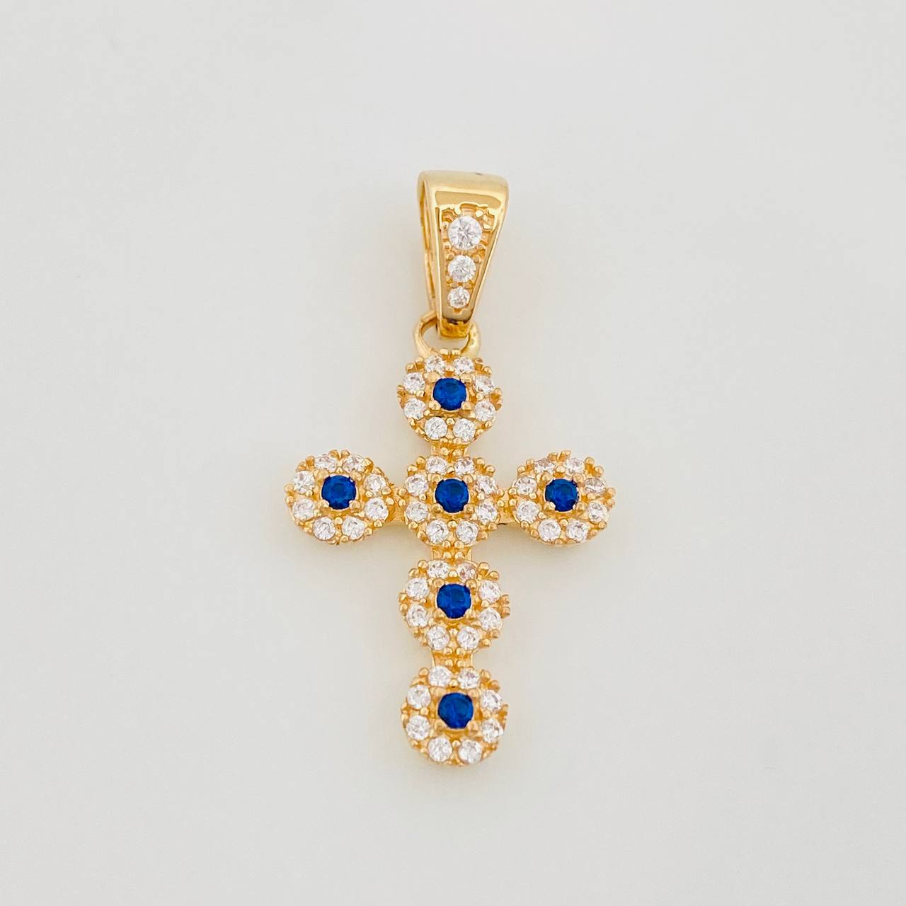 Dije Cruz Tupida 1.85 g / 1 in Oro Amarillo 18K