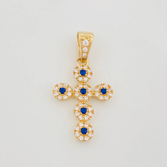 Dije Cruz Tupida 1.85 g / 1 in Oro Amarillo 18K