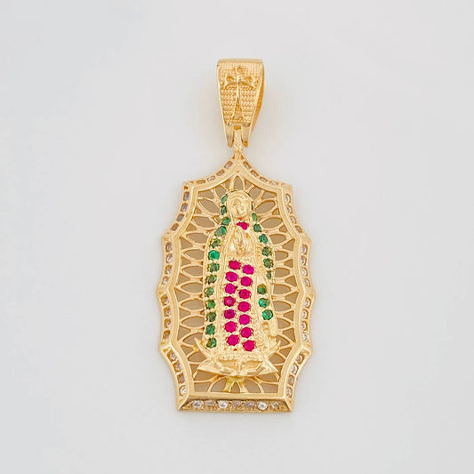 Dije Virgen De Guadalupe 5.1 g / 1 1/2 in Oro Amarillo 18K
