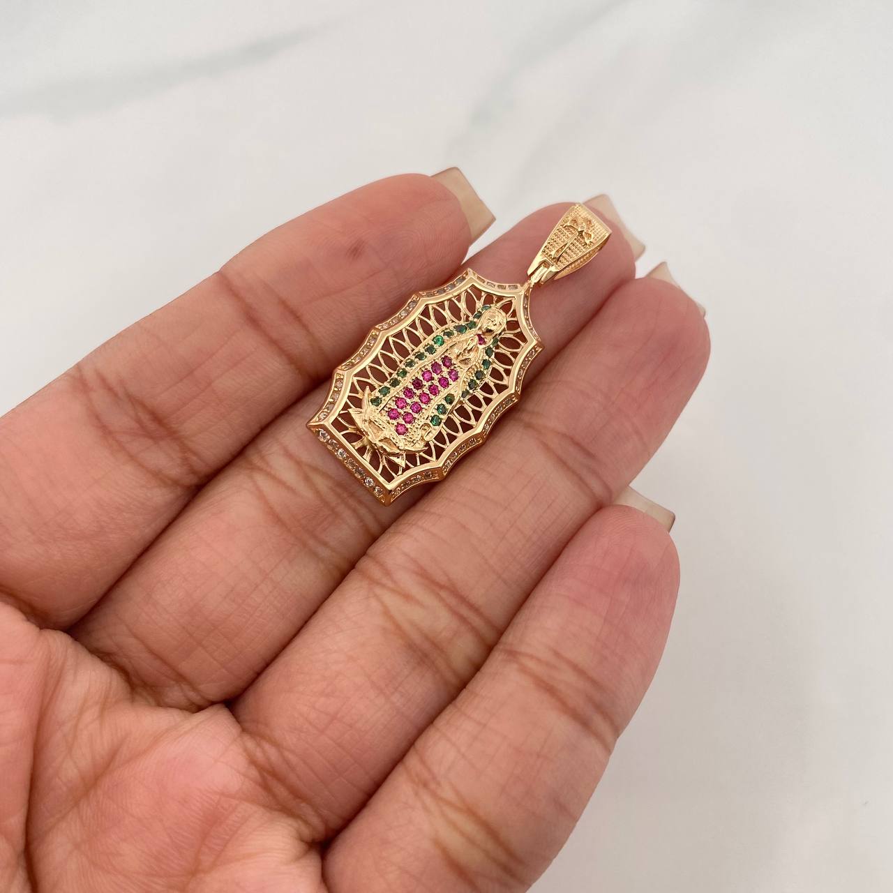 Dije Virgen De Guadalupe 5.1 g / 1 1/2 in Oro Amarillo 18K