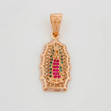 Dije Virgen De Guadalupe 3.4 g / 1 1/4 in Oro Rosa 18K