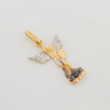 Pendant Saint Michael Archangel 1.1 g / 1 in Three Golds 18K