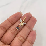 Dije San Miguel Arcangel 1.15 g / 3/4 in Tres Oros 18K