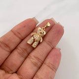 Dije Oso Articulado 4.35 g / 1 in Oro Amarillo 18K