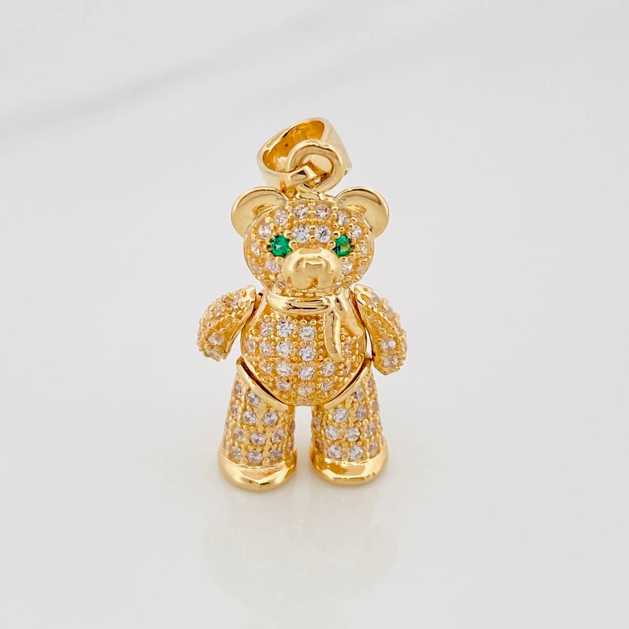 Articulated Bear Pendant 4.5 g / 1 1/4 in 18K Yellow Gold