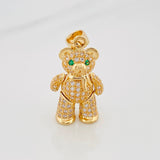Articulated Bear Pendant 4.5 g / 1 1/4 in 18K Yellow Gold