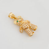 Articulated Bear Pendant 4.5 g / 1 1/4 in 18K Yellow Gold