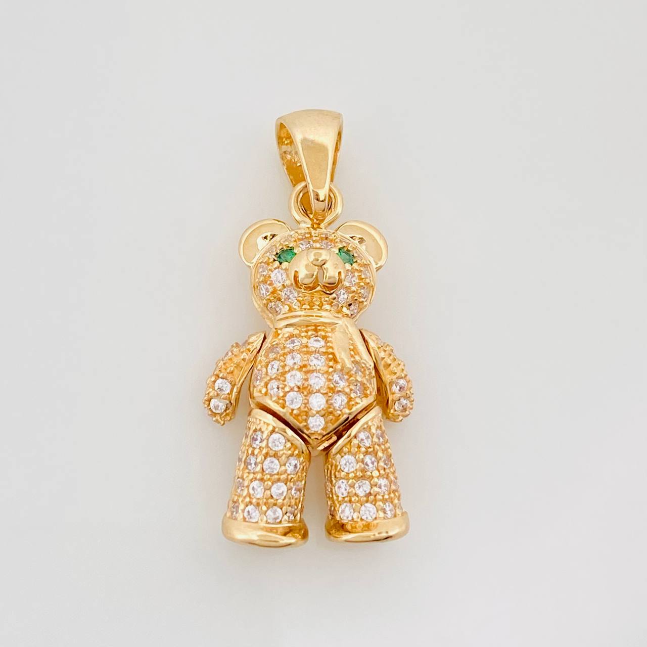 Articulated Bear Pendant 4.5 g / 1 1/4 in 18K Yellow Gold