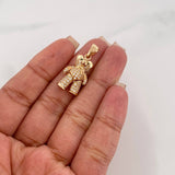 Articulated Bear Pendant 4.5 g / 1 1/4 in 18K Yellow Gold