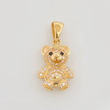 Dije Oso Articulado 3.25 g / 1 in Oro Amarillo 18K