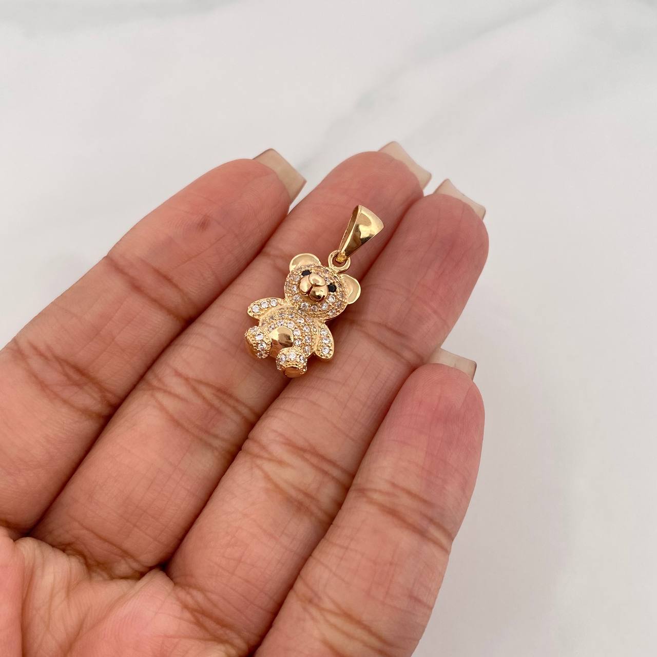 Dije Oso Articulado 3.25 g / 1 in Oro Amarillo 18K